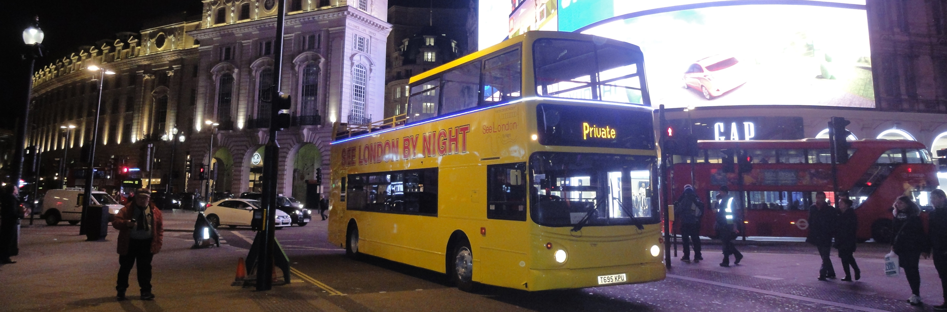 london bus tour night